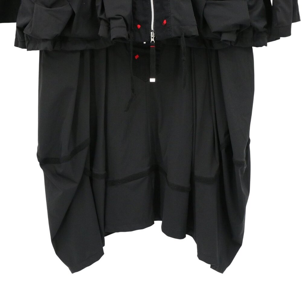 ADC Lagenlook Art to Wear Mixed Media 2 Pc Lantern Dress Jacket Set Black 12 14 - Picture 3 of 10